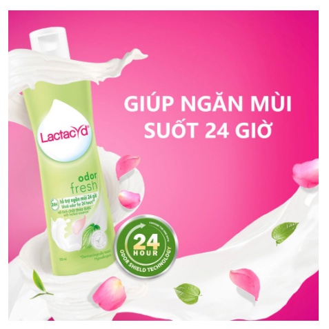 Dung Dịch Vệ Sinh Phụ nữ Lactacyd Odor Fresh Ngăn Mùi 24H 250ml