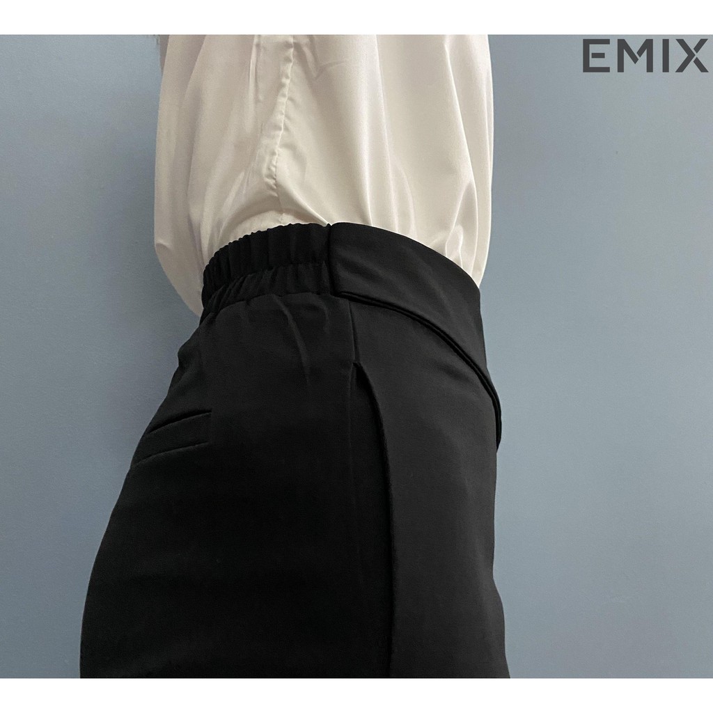 Quần ống suông lưng cao chất rủ mềm EMIX | BigBuy360 - bigbuy360.vn