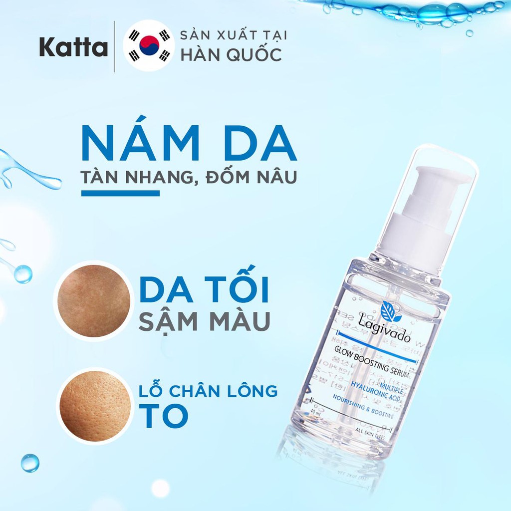 Tinh chất Serum dưỡng trắng da Hàn Quốc chính hãng, se khít lỗ chân lông Glow Boosting 40 ml - Katta_LG_003_40ML