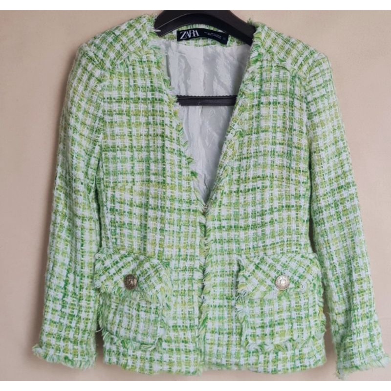 Áo Zara Authentic Tweed sz Xs, new 95%