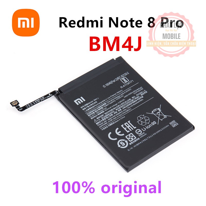 Pin Xiaomi Redmi Note 8 Pro, Mã pin BM4J, Dung lượng 4500mAh, Bảo hành 3 tháng