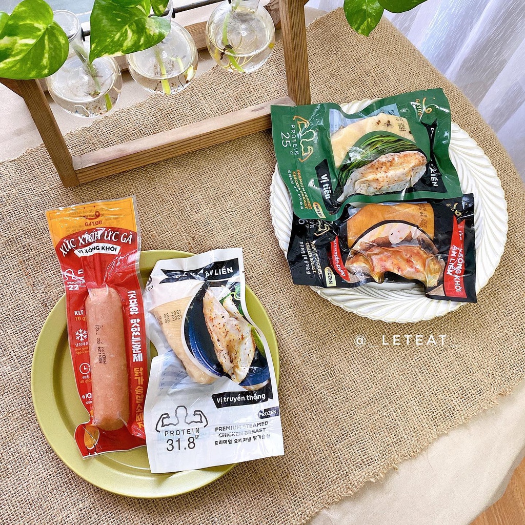XÚC XÍCH ỨC GÀ EAT CLEAN 100%  70GR ( HÀNG ĐÔNG LẠNH CHỈ NHẬN SHIP NỘI THÀNH HÀ NỘI )