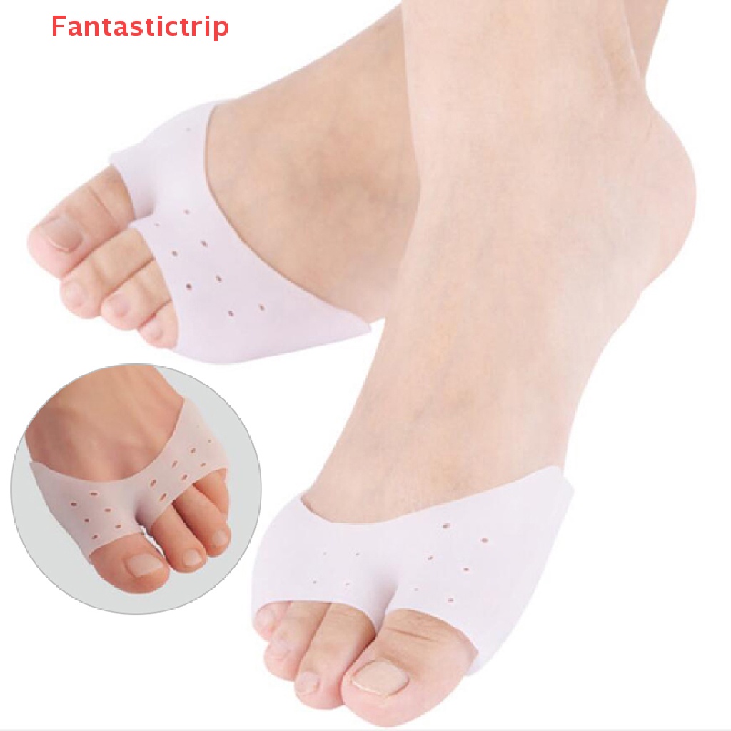 Cặp Đệm Tách Ngón Chân Bằng Silicon Giúp Giảm Đau Khi Đi Giày Cao Gót Tiện Dụng Mới