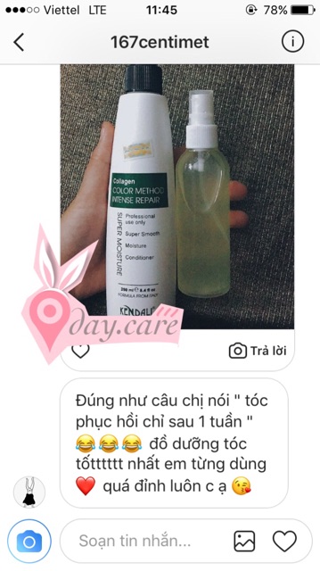 Xịt Dưỡng Collagen chuyên hồi phục tóc hư tổn, trị tóc rụng, rụng tóc, Giữ nếp, Collagen dưỡng mượt | BigBuy360 - bigbuy360.vn