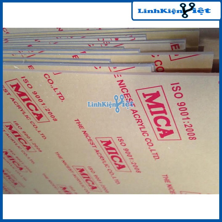 Mica Trong Đài Loan Dày 5mm Kích Thước 20x30cm