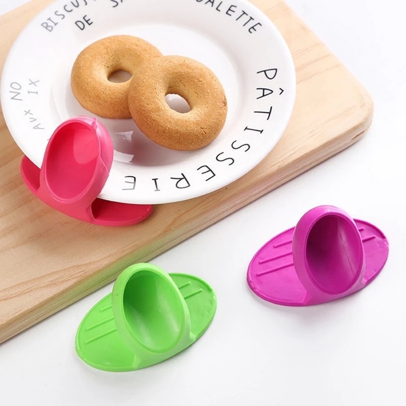 Bộ Dụng Cụ Kẹp Tô/Dĩa Chống Trượt/Nổi Mini Bằng Silicone Chất Lượng Cao