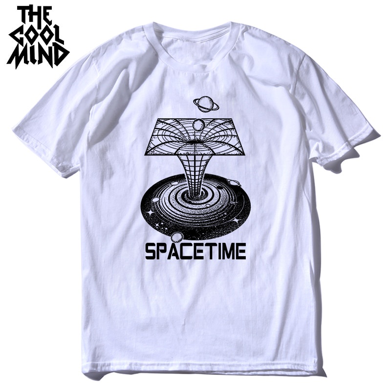 Áo nam 100% cotton in chữ Theory of relativity thời trang