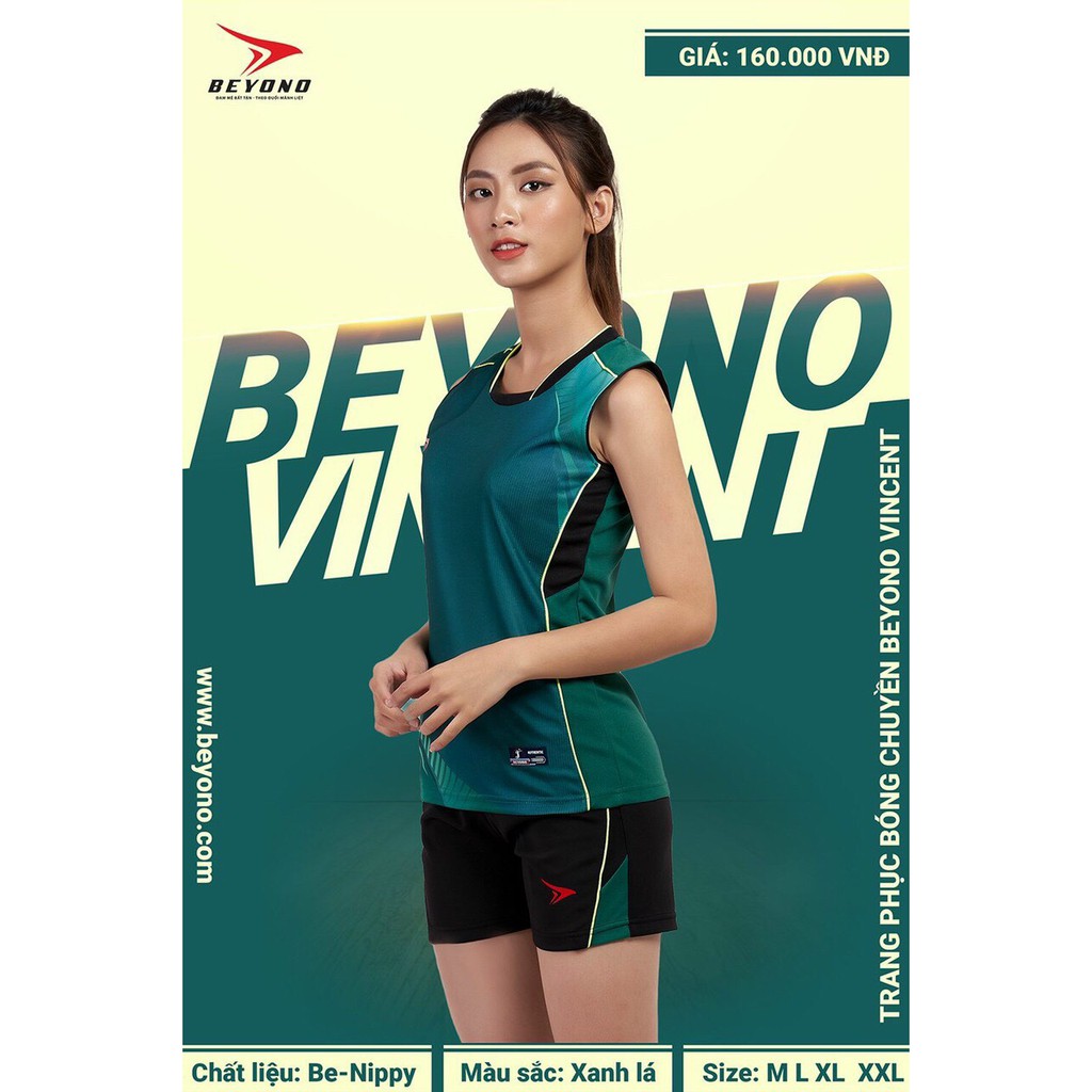 Bộ bóng chuyền nữ chính hãng Beyono 04 màu mới