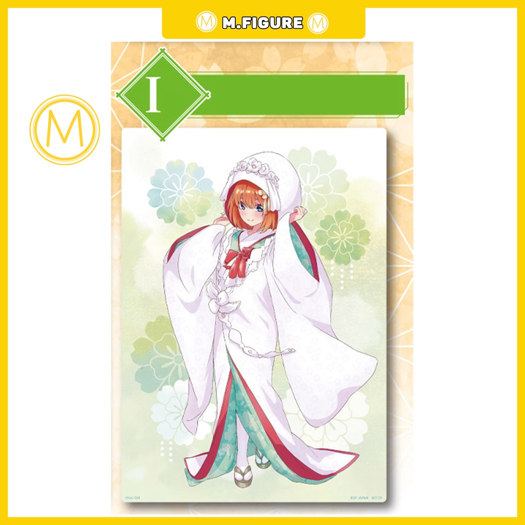 TRANH PVC NHÀ CÓ 5 NÀNG DÂU - ICHIBAN KUJI - GOTOUBUN NO HANAYOME ART BOARD
