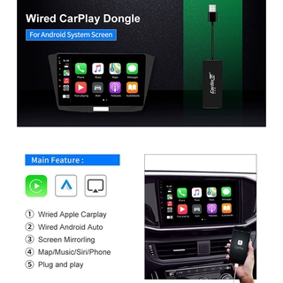 Carlinkit CarPlay /Android Auto Carplay Dongle for Android System Screen Smart Link Support Mirror-Link Online Map Music