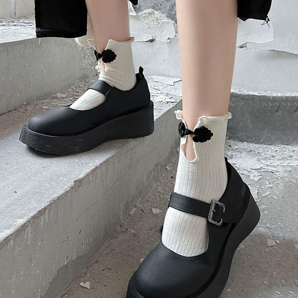 Tất Ống Dài Phối Ren Thoáng Khí Phong Cách Trung Hoa Cho Nữ 1 Tuổi