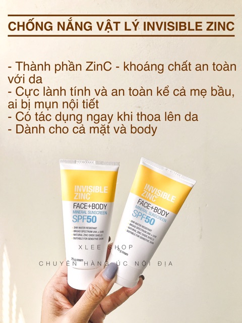 invisible zinc face and body