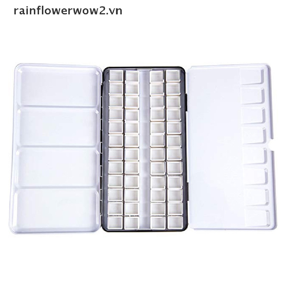 [er] Set 10 Khuôn Nhựa Rỗng Nửa Hình Nửa Chảo Vẽ Màu Nước Màu Nước