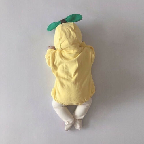 Jumpsuit tay dài hoạ tiết quả chuối đáng yêu xinh xắn cho bé