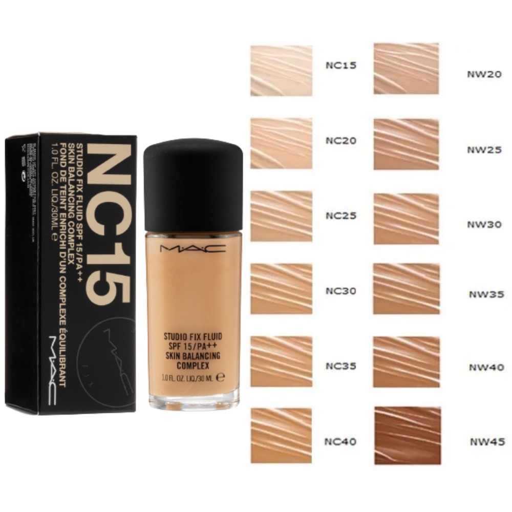 Kem nền kiềm dầu MAC Studio Fix Fluid Foundation SPF15 30ml