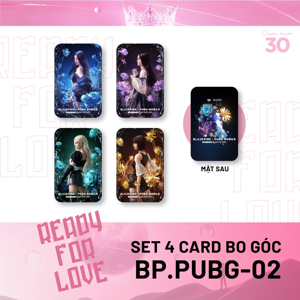 Sum.mer30 - SET 8 CARD BO GÓC Blackpink Ready For Love RFL mới nhất