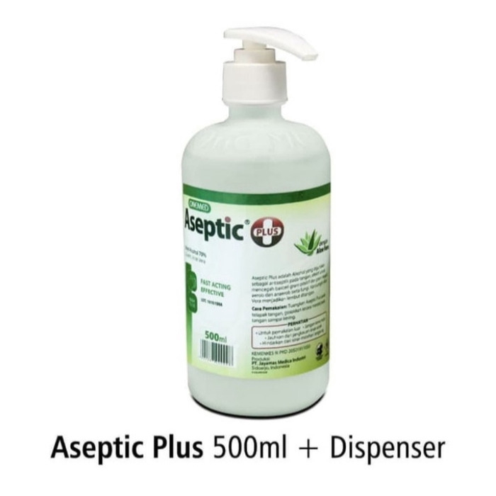 Onemed Bracket And Hand Sanitizer Aseptic Plus 500ml Pump