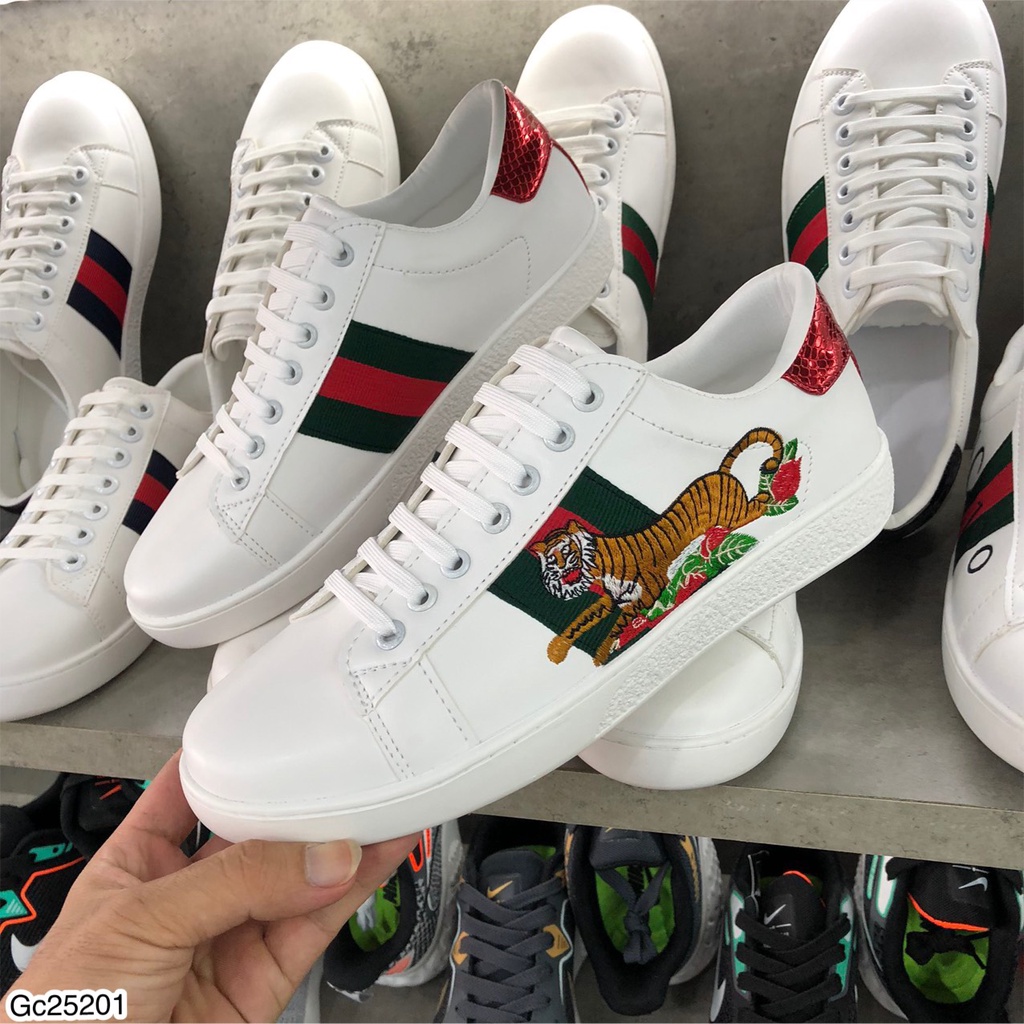 Giày Sneaker GC Nam Nữ Thêu Hình Hổ Cực Đẹp - Giày Sneaker GC Nam Thêu Hình Siêu Chất