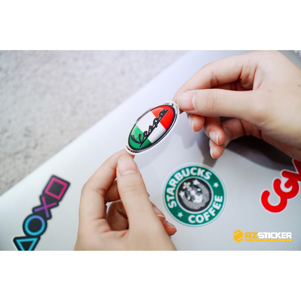 Sticker Logo Các Thương Hiệu Nổi Tiếng Chống Thấm Nước | STK108 | Hình Dán Logo Trang Trí Mũ Bảo Hiểm Laptop Điện Thoại