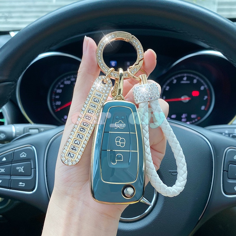 Vỏ TPU Bảo Vệ Chìa Khóa Xe Hơi ford Ranger C-Max S-Max Focus Galaxy Mondeo Transit Tourneo 2015