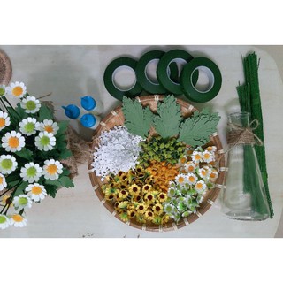 Set nguyên liệu làm 50 bông cúc Tana (chọn màu)