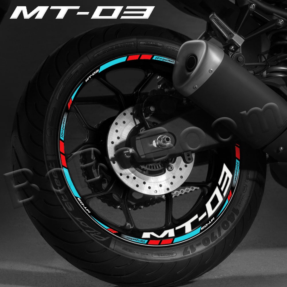 Sticker Phản Quang Dán Vành Bánh Xe Chống Nước Cho Xe Mô Tô YAMAHA MT-03 MT 03 mt03 2022 2021 2020