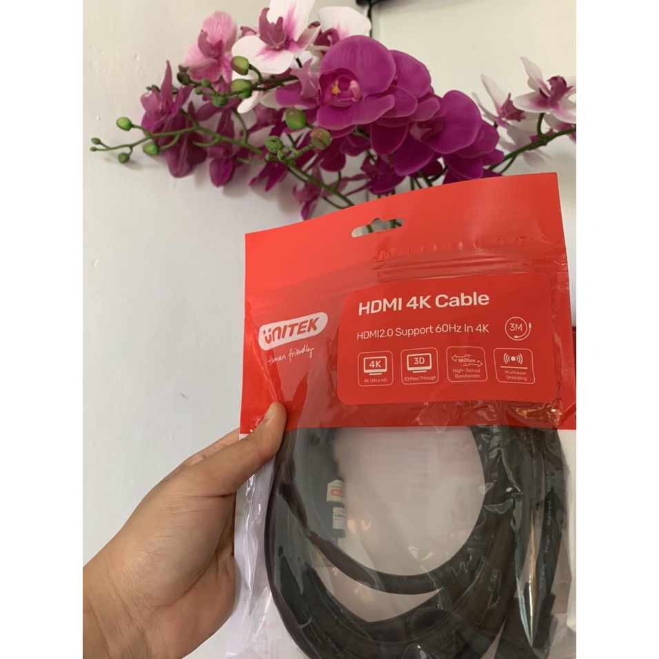 Cáp HDMI Unitek chính hãng, dây hdmi 4k dài 3m, 5m, 10m, 15m