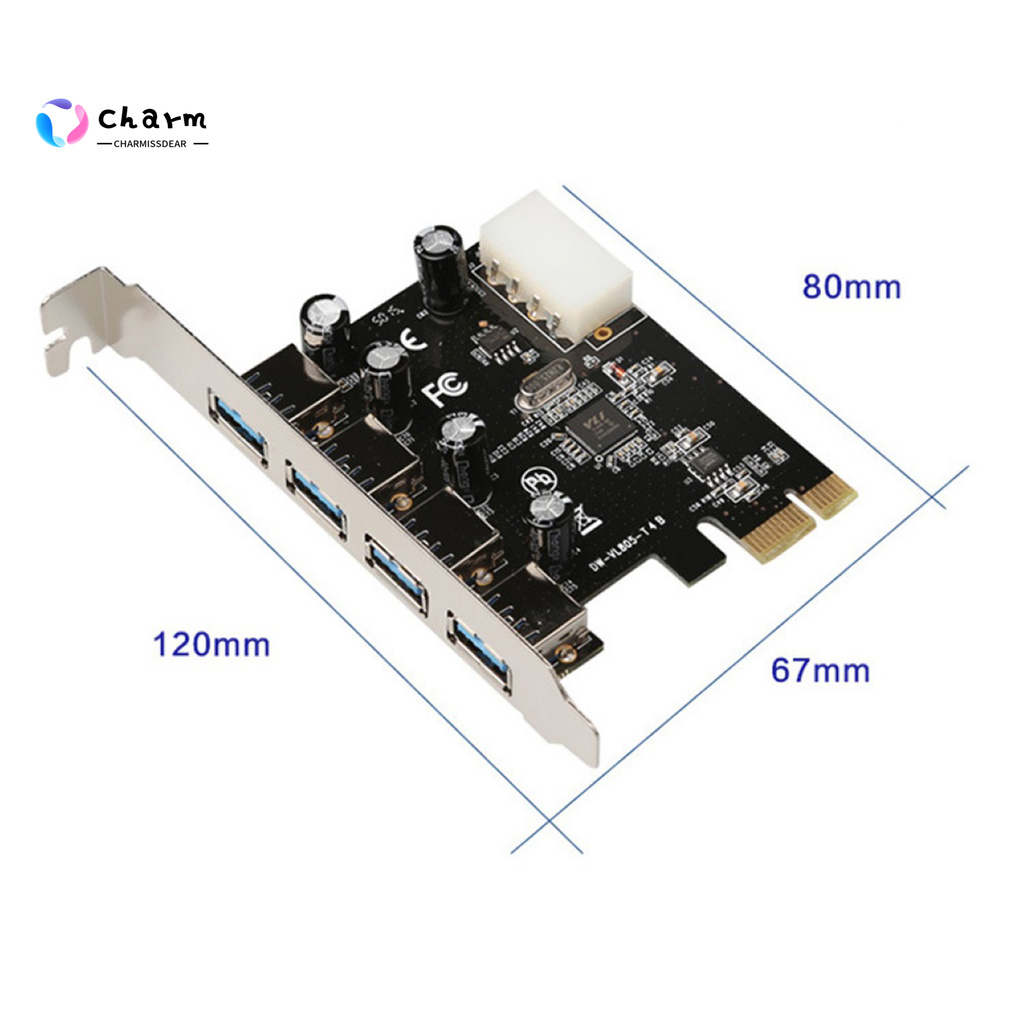 [CI] Availble 4 Port 5Gbps USB 3.0 PCI-E Expansion Express Card Adapter for Windows 7/XP/Vista