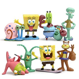 Mô Hình 8 Nhân Vật Bọt Biển Tinh Nghịch - Sponge Bob