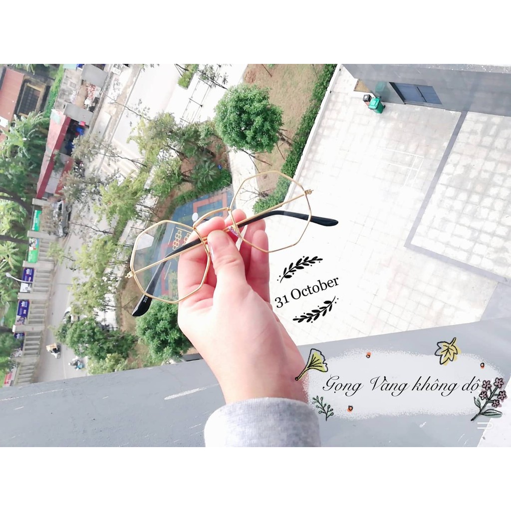 Kính tròn đa giác NOBITA phong cách ULZZANG đẹp độc lạ nhiều màu HOTTREND KI04