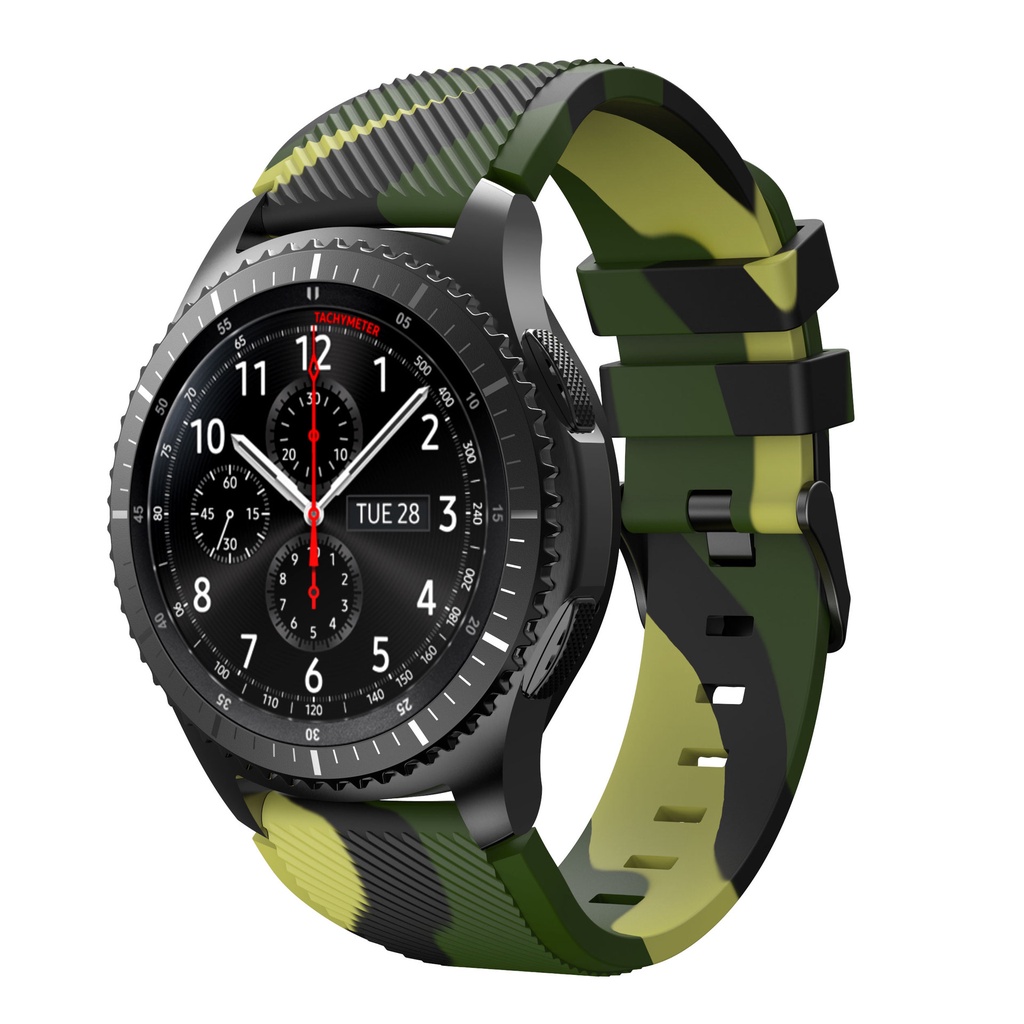 Phù Hợp Dây Đeo Silicon Họa Tiết Rằn Ri Cho Samsung Gear S3 Xiaomi Haylou Rs3 Rt Ls05S Ls04