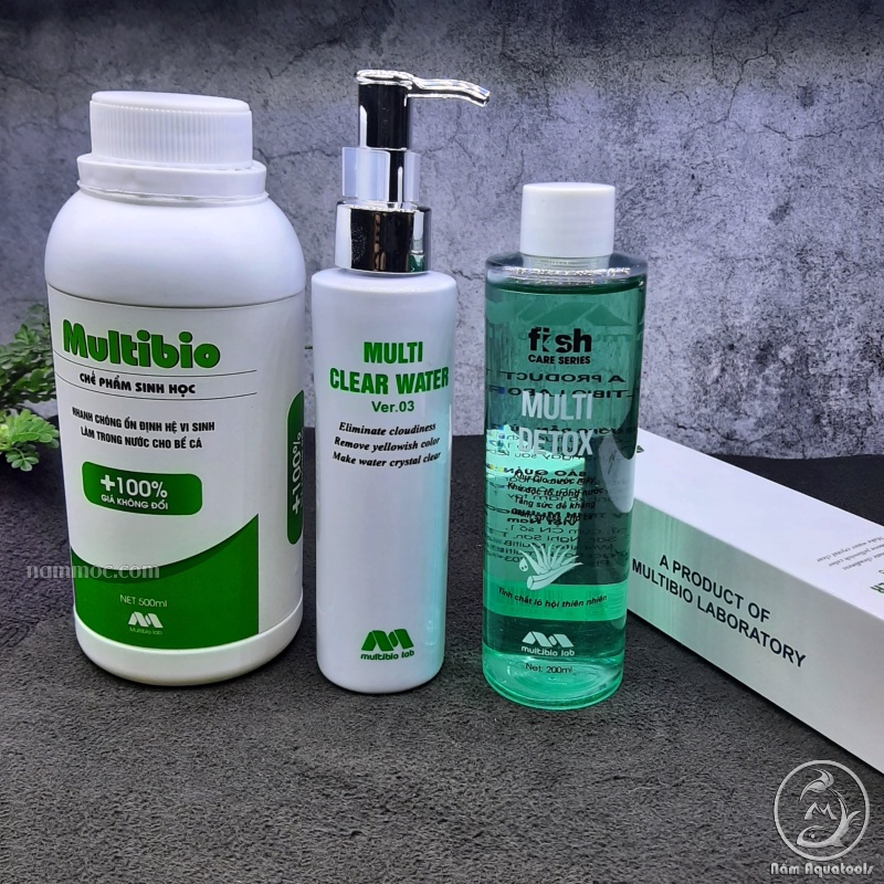 Multibio Lab | Vi Sinh Xử Lý - Làm Trong Nước Nhanh - Khử Độc - Phân Huỷ Cặn Bã Cho Bể Cá Cảnh, Thuỷ Sinh