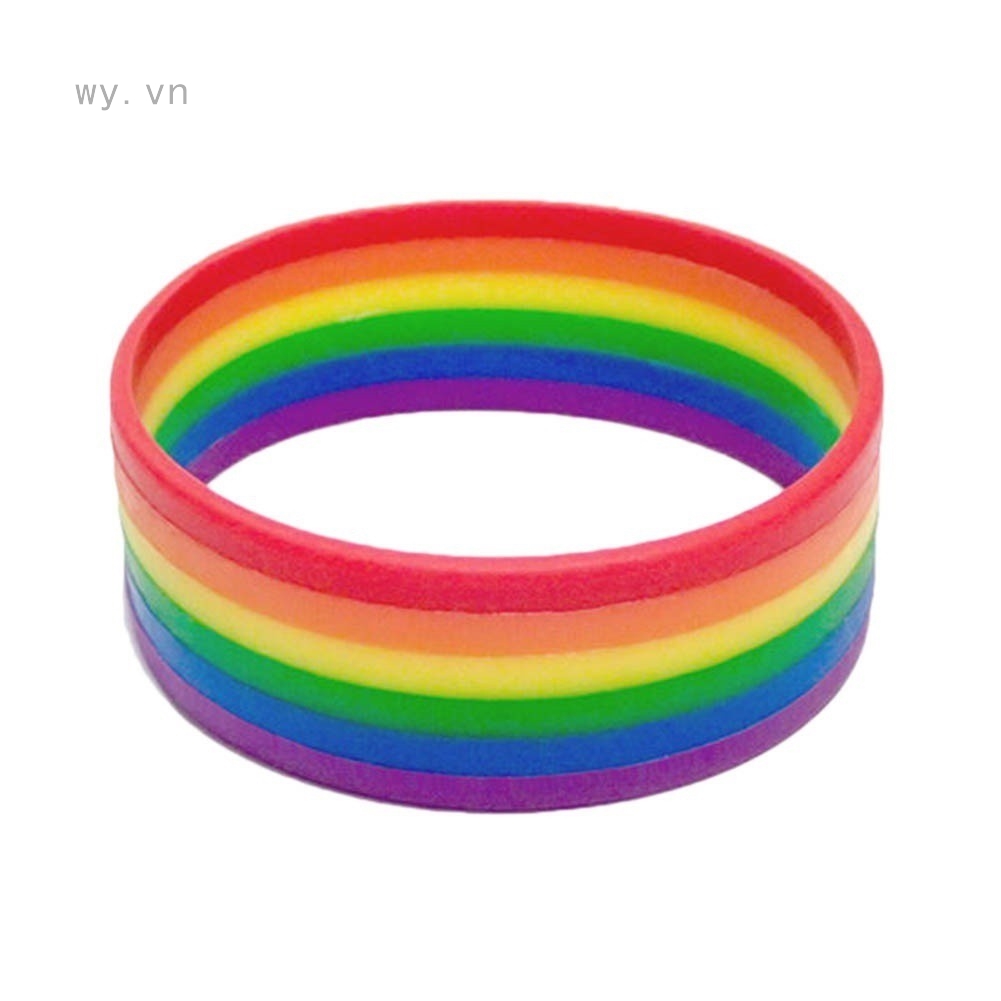 Vòng Đeo Tay Màu Sắc Cầu Vồng Lgbt Mardi Gras
