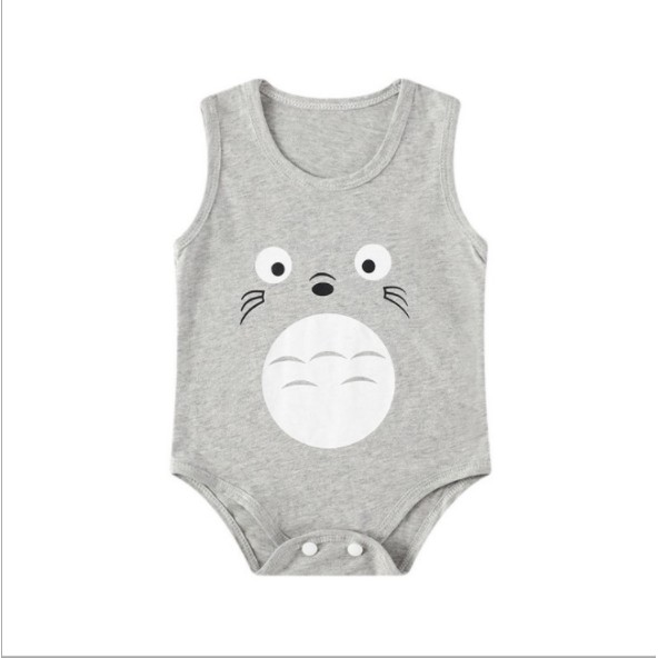 Bộ Body chip sát nách Mèo xám chất COTTON HỮU CƠ TỰ NHIÊN