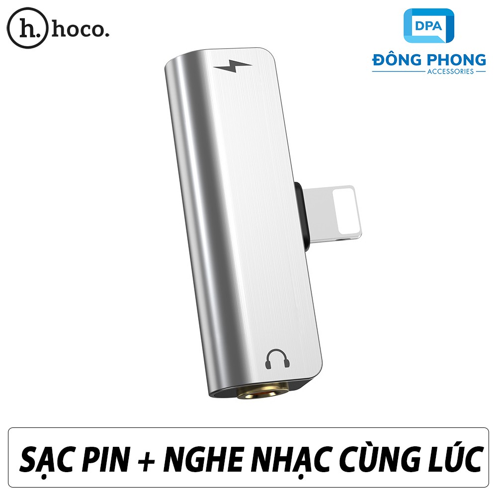 Jack Chia Cổng Lightning Sang 3.5mm Hoco LS25 Chính Hãng