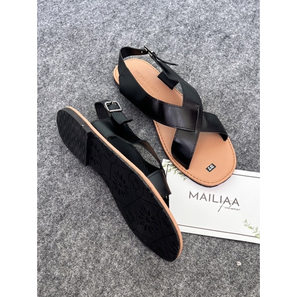 DÉP SANDAL ULZZANG NỮ QUAI CHÉO DỄ THƯƠNG PHÙ HỢP ĐI HỌC - ĐI CHƠI