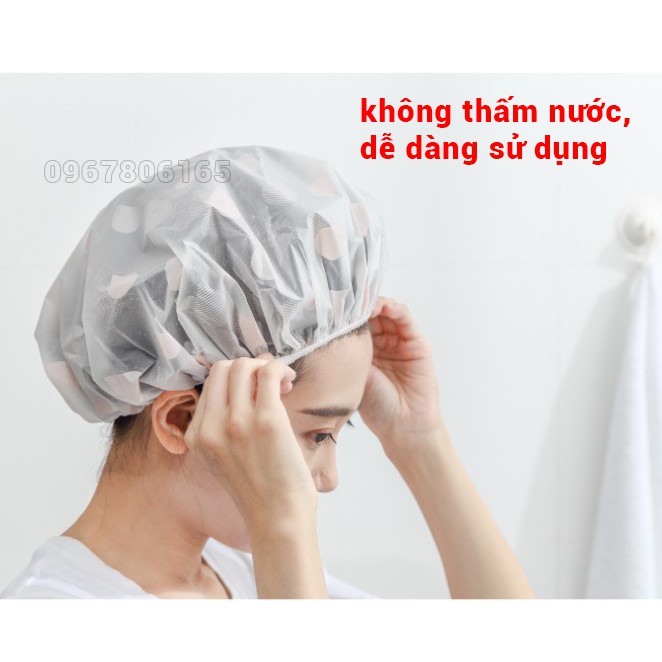 Mũ tắm EVA trùm tóc chống thấm nước tiện dụng, phù hợp mọi kiểu tóc