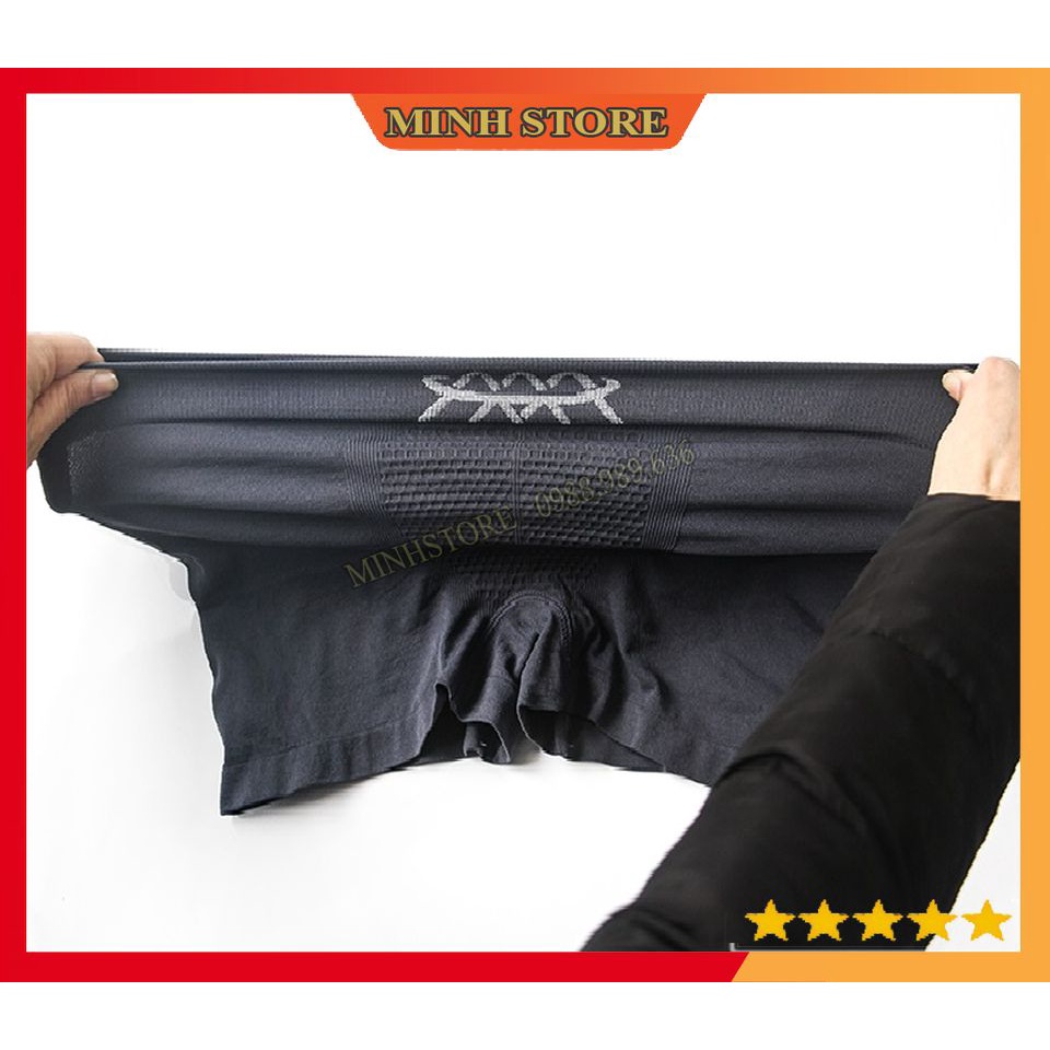 Quần Sịp Nam Boxer MEN dệt lụa kim, Quần lót nam tam giác Munafie cao cấp 43-72kg MEN01 - PROMAN