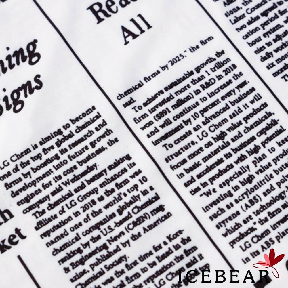 Đầm Ôm Dài Tay In Họa Tiết Báo Thời Trang Dành Cho Nữ