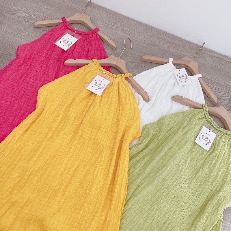 Đầm Maxi Cổ Yếm Chất Xốp Đơn Sắc, Váy Maxi Dự Tiệc Đi Biển 𝙎𝙝𝙤𝙥 𝙓𝙞𝙣𝙝 | BigBuy360 - bigbuy360.vn