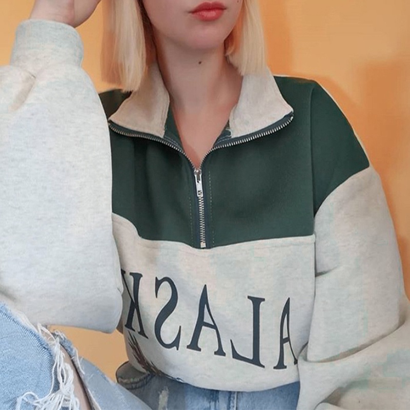 Áo nỉ Alaska Sweatshirt có khoá cổ | BigBuy360 - bigbuy360.vn
