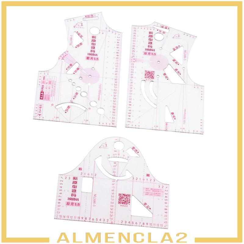3X 1:5 Sewing Ruler Cloth Design Ruler Drafting Templet Clothing Prototype Ruler