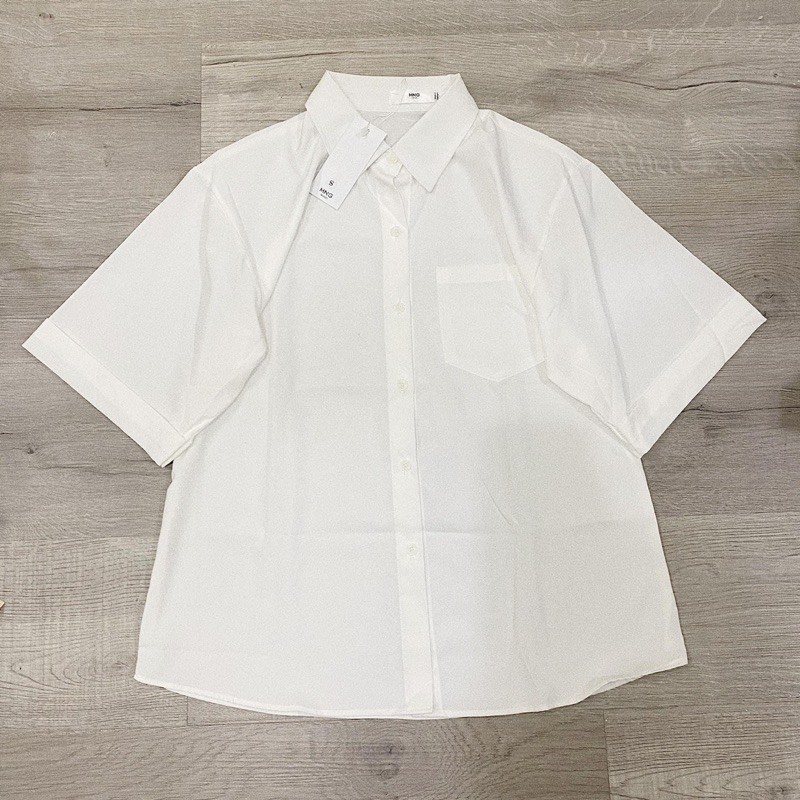 Áo Sơmi Trắng Tay Ngắn Vải Siêu XỊN MỊN ❤️ [ẢNH THẬT]