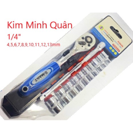 Bộ Típ 1/4&quot; 12 Chi Tiết 4~13mm K0026 CMart