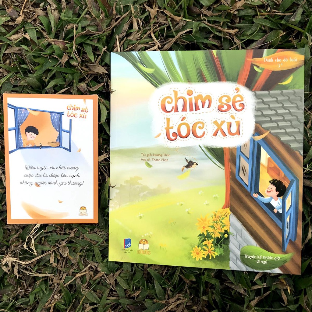 Sách - Chim Sẻ tóc xù - Tặng kèm Thiệp - Dành cho bé 3+ tuổi (Truyện đọc cho bé trước giờ đi ngủ)