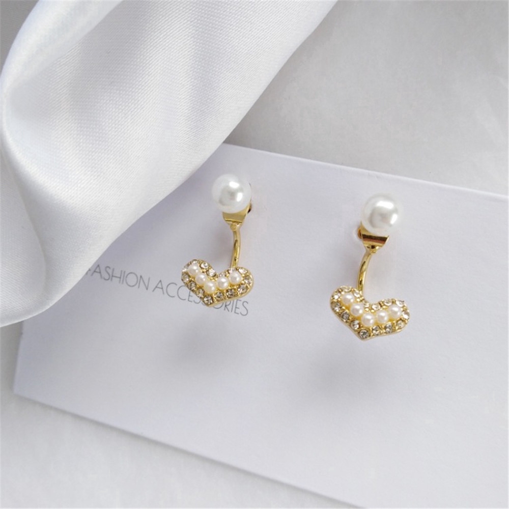 Cod In Stock New Khuyên Tai Nữ Đính Ngọc Thời Trang Hàn