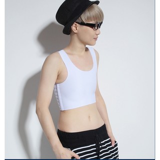 Áo ba lỗ lửng không viền - áo nịt ngực tomboy, lesbian, trans LynZee