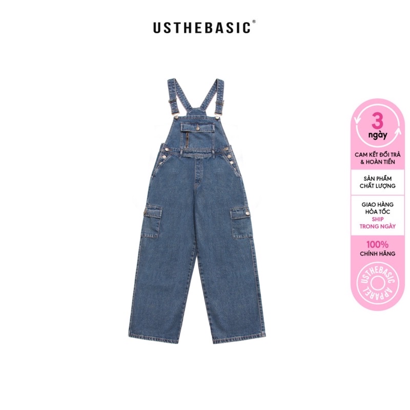 Usthebasic - Yếm UTB Denim Box Waist Overalls