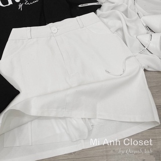 [ẢNH CHỤP THẬT] Set áo phông chân váy kaki mềm