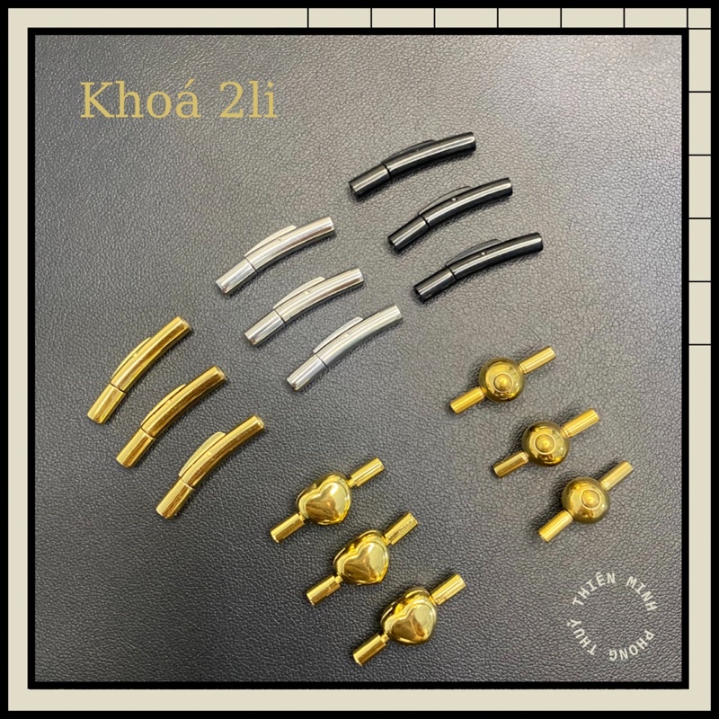 Khoá titan cao cấp làm vòng tay, vòng cổ dây 2li,3li siêu bền